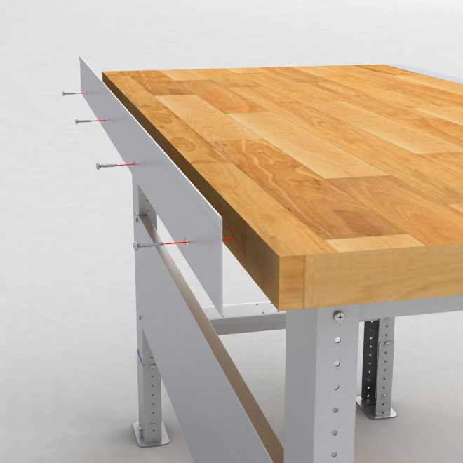 Werkbank mit Buchenholzplatte