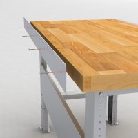 Arbetsbnk med bokskiva