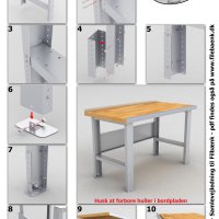 Werkbank mit Buchenholzplatte