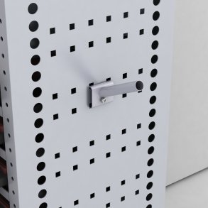 Werkzeughaken mit Röhre, gewinkelt