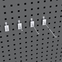 Sortiment von 15 Lochwandhaken