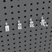 Sortiment von 20 Lochwandhaken