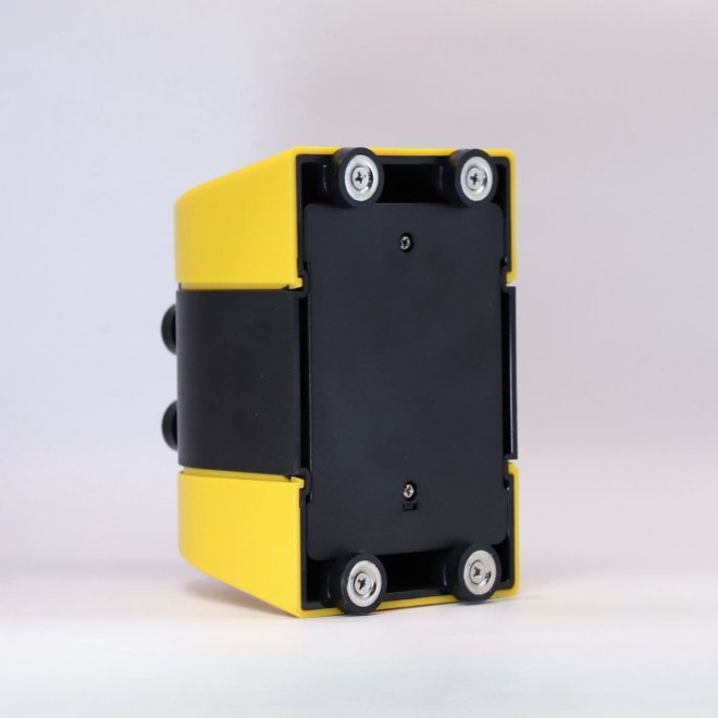 Absperrband, magnetisch, in schwarz und gelb