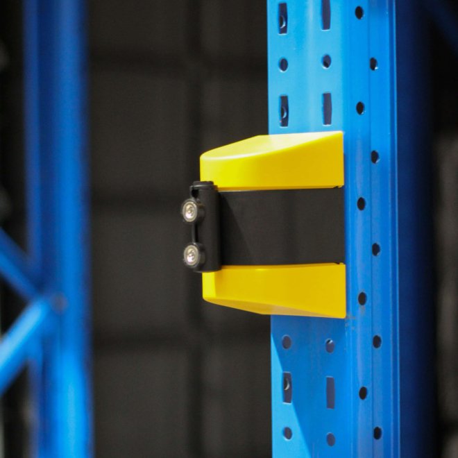 Absperrband, magnetisch, in schwarz und gelb