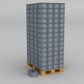 1 Palette mit 224 Euroboxen