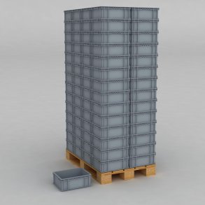 1 Palette mit 112 Euroboxen