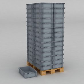 1 Palette mit 56 Euroboxen