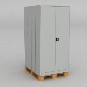 1 Pall med 4 Materialskp i stl