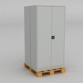 1 Pall med 2 Materialskp i stl