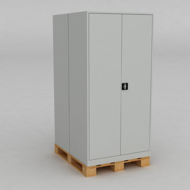 1 Pall med 2 Materialskp i stl