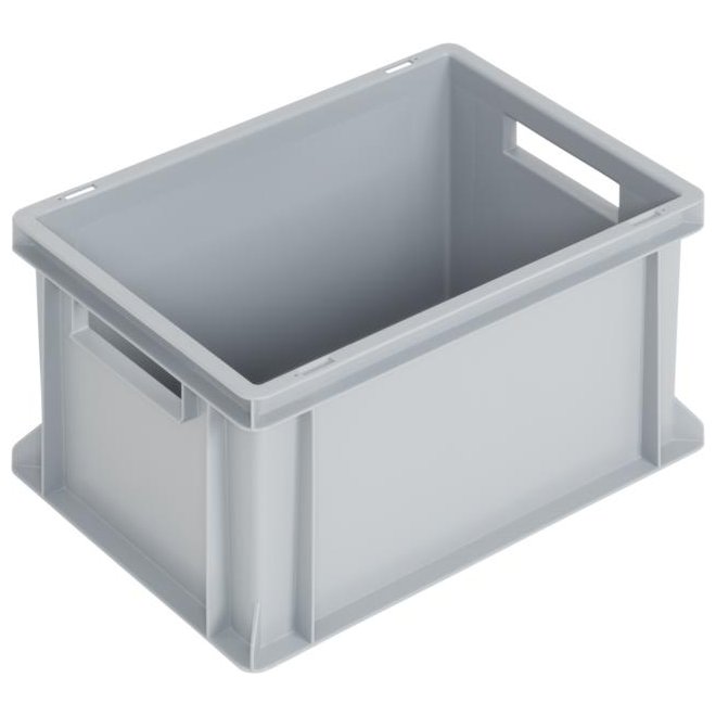 Lebensmittelechte Box in grau