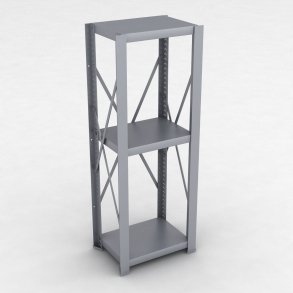 Stahlregal 1 Feld mit 3 Fachb�den