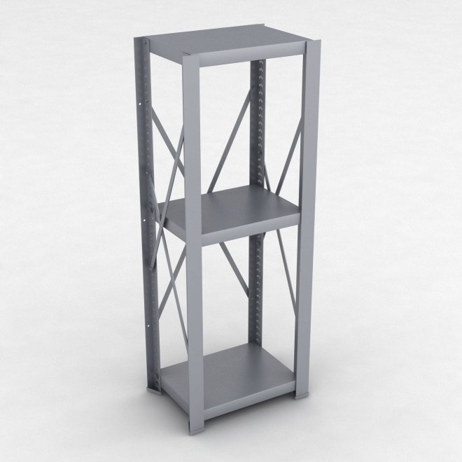 Stahlregal 1 Feld mit 3 Fachb�den