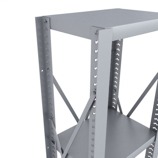 Stahlregal 1 Feld mit 3 Fachb�den