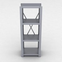 Stahlregal 1 Feld mit 4 Fachb�den