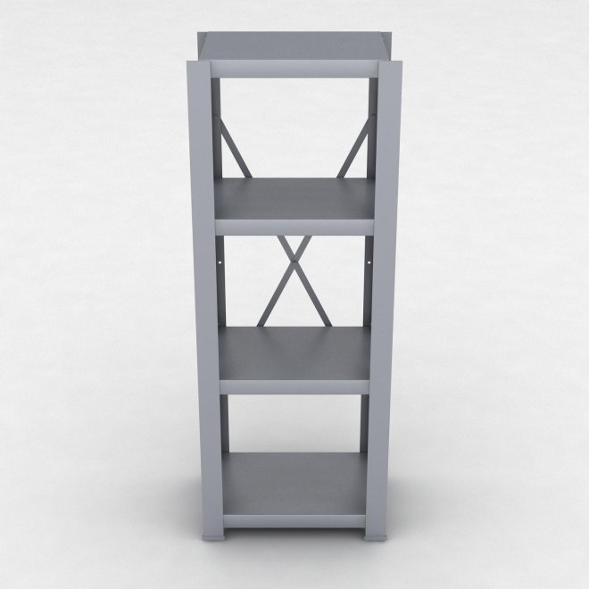 Stahlregal 1 Feld mit 4 Fachb�den