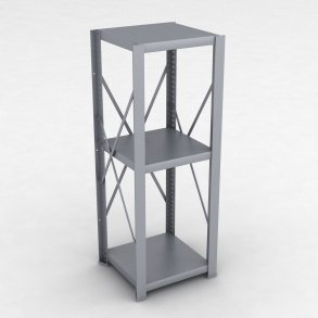 Stahlregal 1 Feld mit 3 Fachb�den