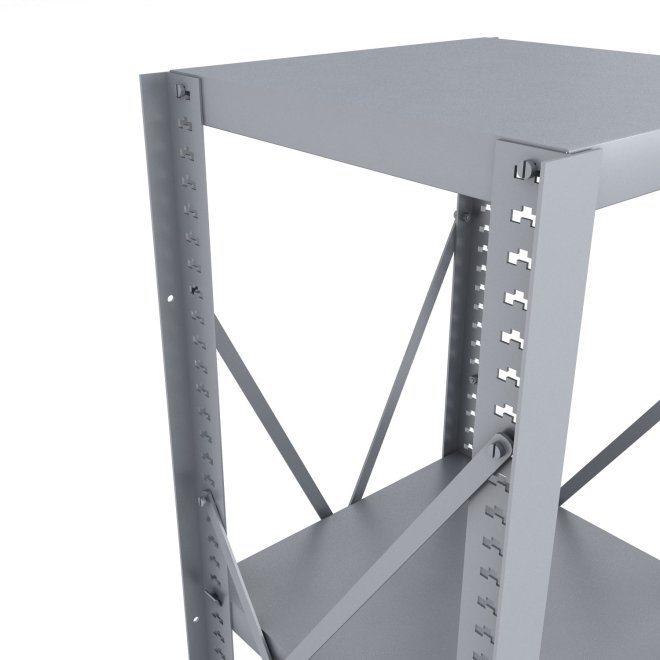 Stahlregal 1 Feld mit 3 Fachb�den