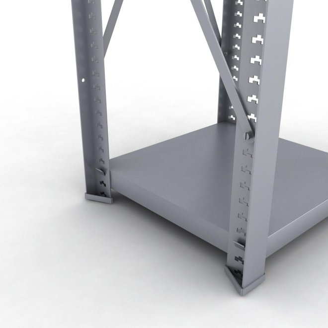 Stahlregal 1 Feld mit 3 Fachb�den