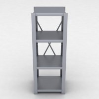 Stahlregal 1 Feld mit 4 Fachb�den