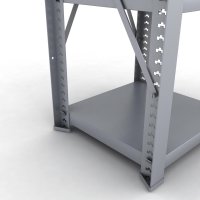 Stahlregal 1 Feld mit 4 Fachb�den