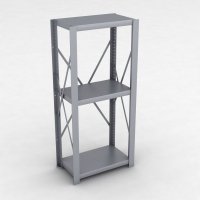 Stahlregal 1 Feld mit 3 Fachb�den