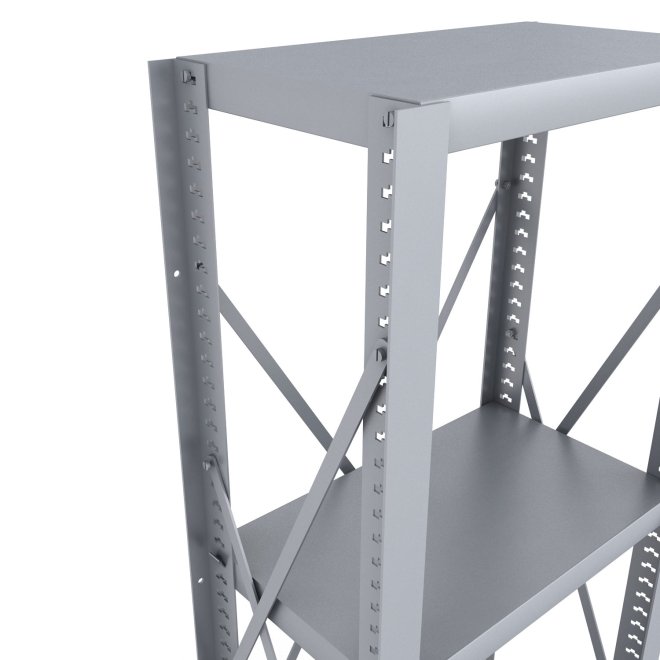 Stahlregal 1 Feld mit 3 Fachb�den