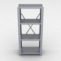 Stahlregal 1 Feld mit 4 Fachb�den