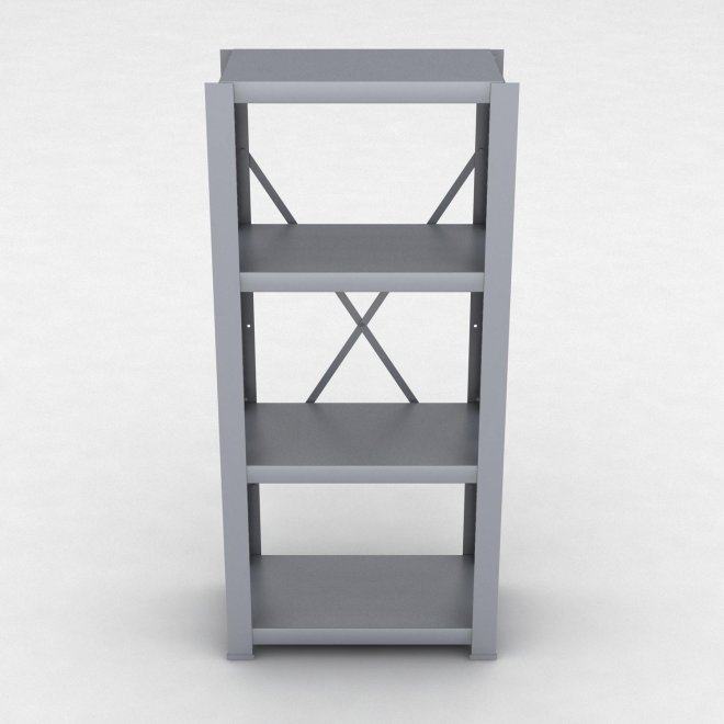 Stahlregal 1 Feld mit 4 Fachb�den