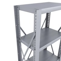 Stahlregal 1 Feld mit 4 Fachb�den