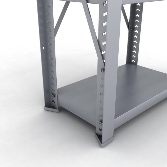 Stahlregal 1 Feld mit 4 Fachb�den