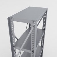 Stahlregal 1 Feld mit 4 Fachböden