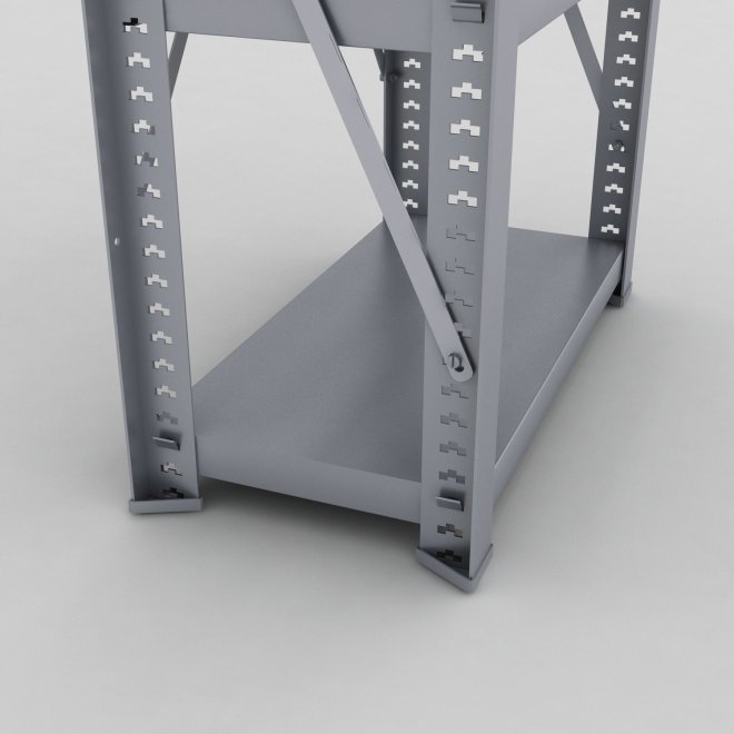 Stahlregal 1 Feld mit 4 Fachböden