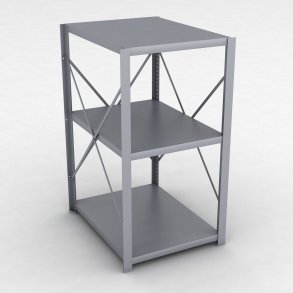 Stahlregal 1 Feld mit 3 Fachb�den