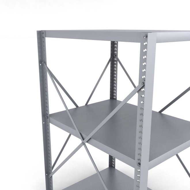 Stahlregal 1 Feld mit 3 Fachb�den