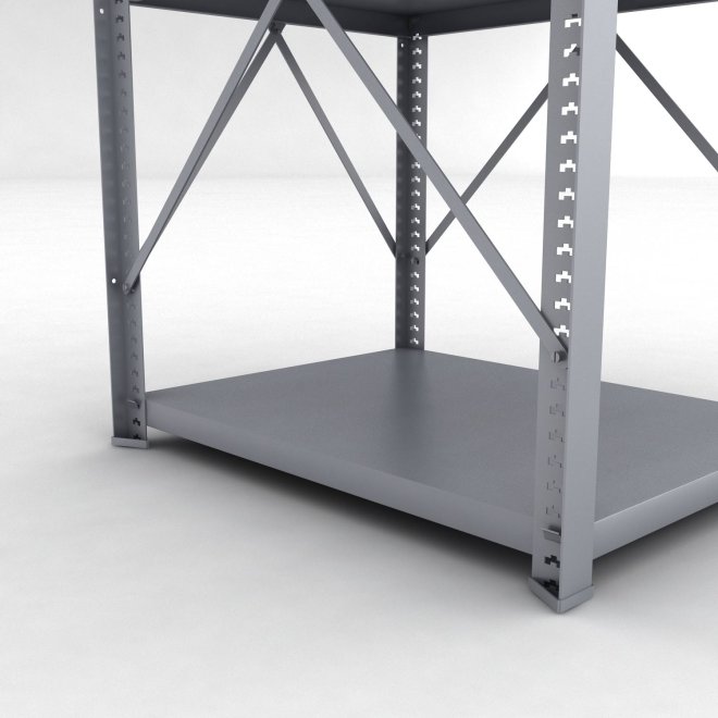 Stahlregal 1 Feld mit 3 Fachb�den