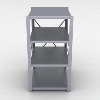 Stahlregal 1 Feld mit 4 Fachb�den