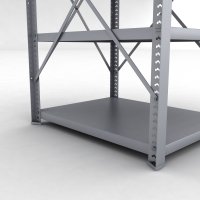 Stahlregal 1 Feld mit 4 Fachb�den