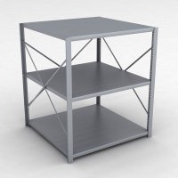 Stahlregal 1 Feld mit 3 Fachb�den