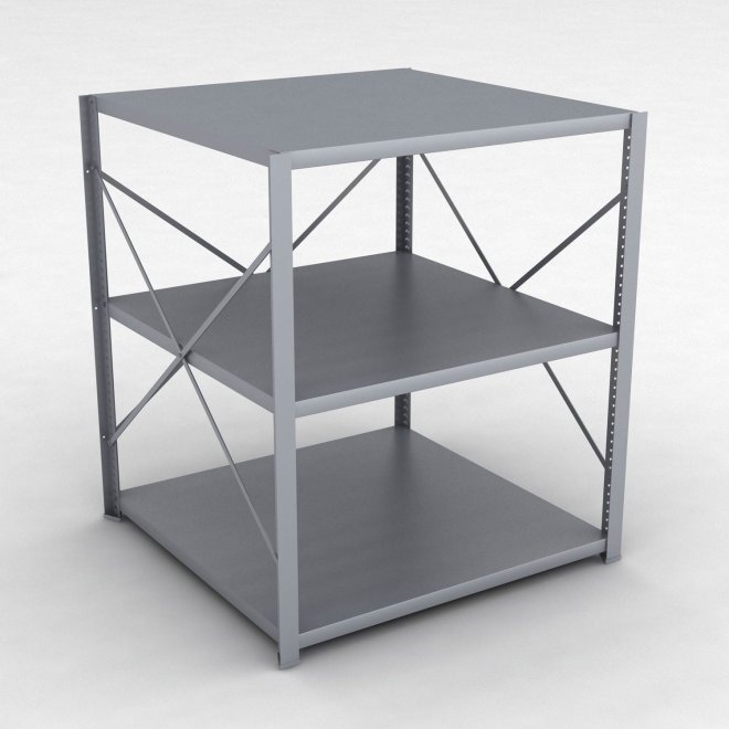 Stahlregal 1 Feld mit 3 Fachb�den