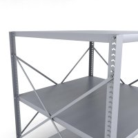 Stahlregal 1 Feld mit 3 Fachb�den