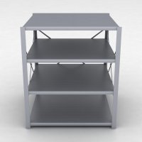 Stahlregal 1 Feld mit 4 Fachb�den