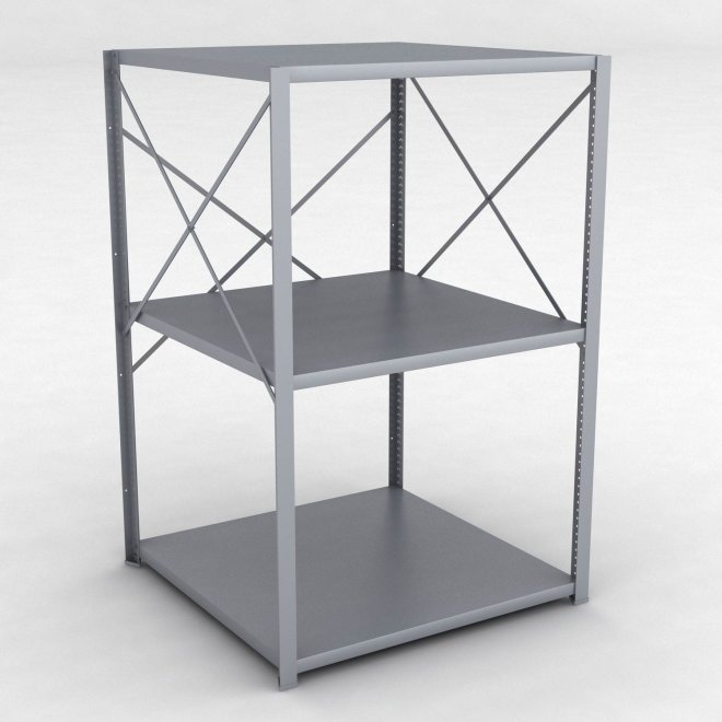 Stahlregal 1 Feld mit 3 Fachb�den