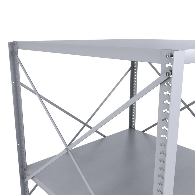 Stahlregal 1 Feld mit 3 Fachb�den