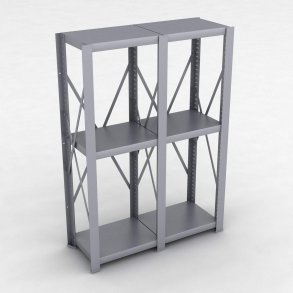 Stahlregal 2 Felder mit 3 Fachb�den