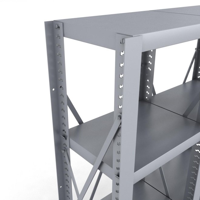 Stahlregal 2 Felder mit 4 Fachb�den