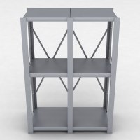 Stahlregal 2 Felder mit 3 Fachb�den