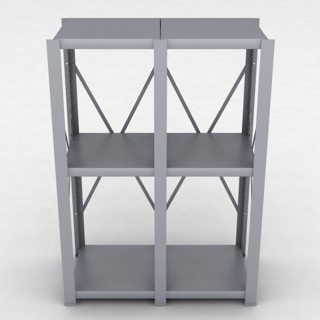 Stahlregal 2 Felder mit 3 Fachb�den