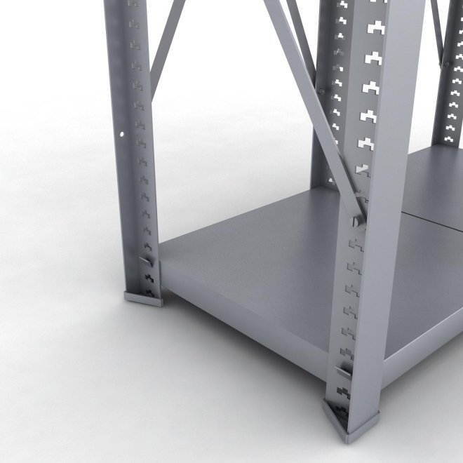 Stahlregal 2 Felder mit 3 Fachb�den