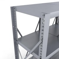 Stahlregal 2 Felder mit 4 Fachb�den